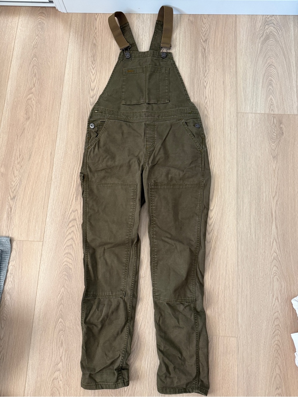 REI Olive Green Women's Utility Overalls